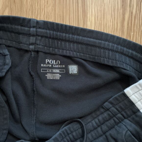 Polo Ralph Lauren interlock track pant sweats Polo Black sz L - Picture 10 of 12